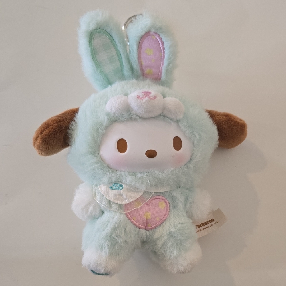 Top Toy Pochacco Plush Keychain Sanrio Elf Bunny Baby